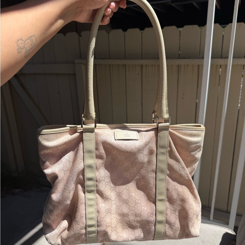 Pink Gucci Tote Bag